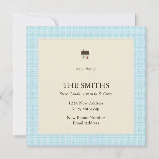 Faire-part nouvelle maison (Devant)