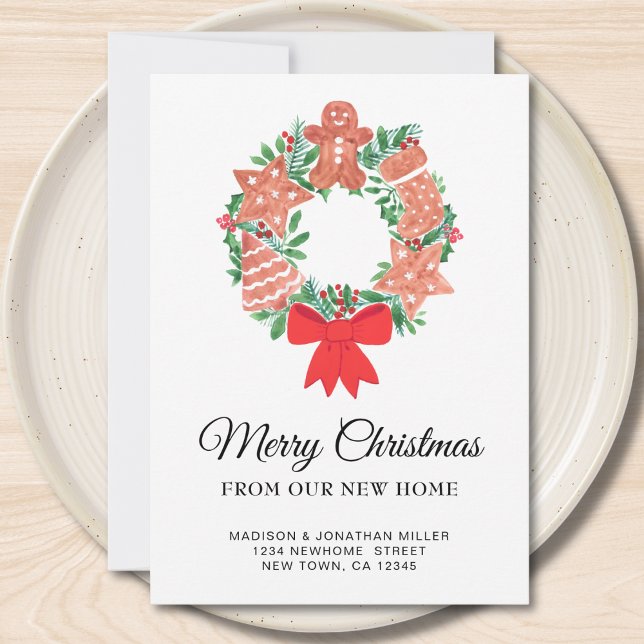 Faire-part Nouvelle maison Festive Noël déménager (Créateur téléchargé)