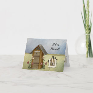 Faire-part Nouvelle maison Nous avons déplacé Country Crows O