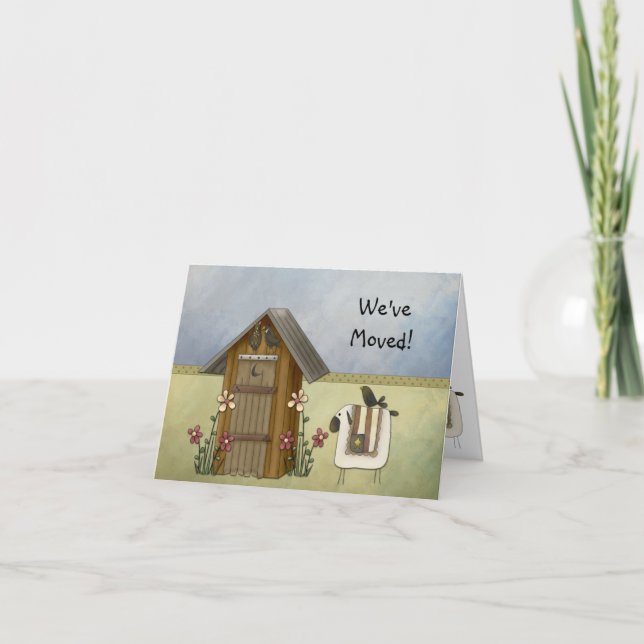 Faire-part Nouvelle maison Nous avons déplacé Country Crows O (Devant)