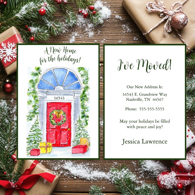 Faire-part Nouvelle maison pour les fêtes (Créateur téléchargé)