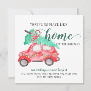 Faire-part Nouvelle Maison Pour Les Fêtes De Noël Arbre Démén