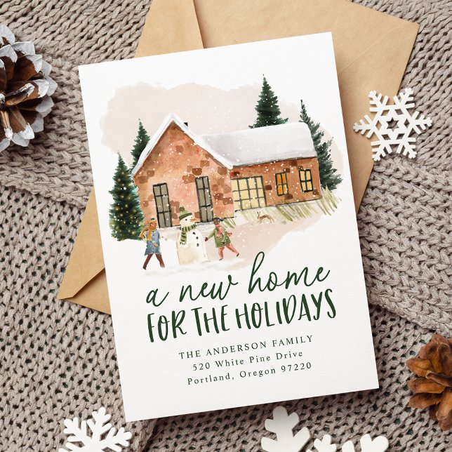 Faire-part Nouvelle maison pour les vacances déménager (Créateur téléchargé)