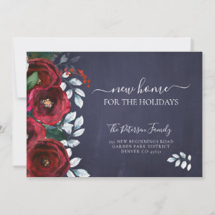 Faire-part Nouvelle maison pour les vacances Noël déménage