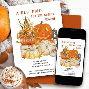 Faire-part Nouvelle maison Rustique Halloween Moving