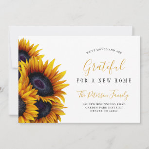 Faire-part Nouvelle maison Thanksgiving changement d'adresse 