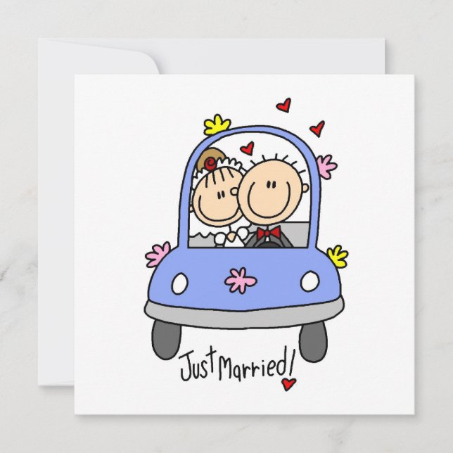 Faire-part Nouvellement Mariés Chemises et Cadeaux pour la Ma (Devant)