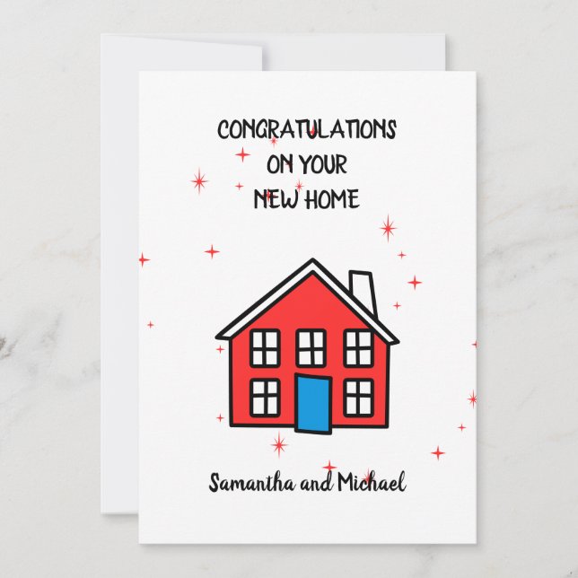 Faire-part Nouvelles Étoiles d'accueil (Devant)