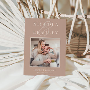 Faire-part Nouvelles Joyeuses   Annonce de Fiançailles Photo