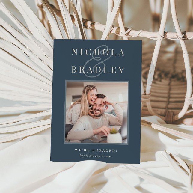 Faire-part Nouvelles Joyeuses | Engagement Photo (Créateur téléchargé)