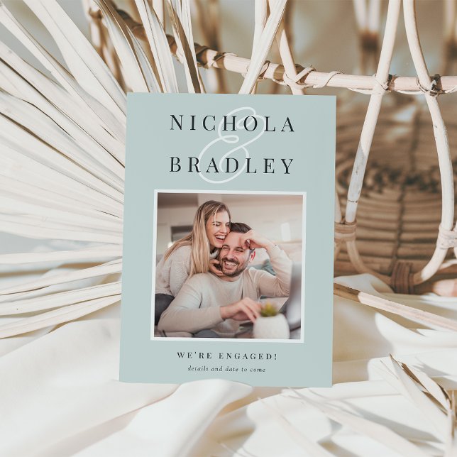 Faire-part Nouvelles Joyeuses | Fiançailles photo (Créateur téléchargé)