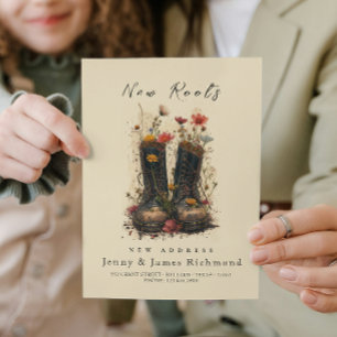 Faire-part Nouvelles Racines - Nouvelle Adresse Je Chaussure 