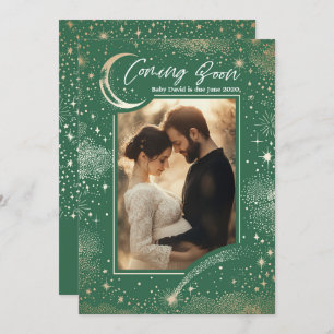 Faire-part Nuit étoilée céleste Prochainement Grossesse Photo