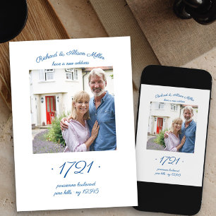 Faire-part Numéro de porte de la nouvelle maison Élégant Phot