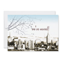 NYC/tours jumelles skyline/faire-part mobile