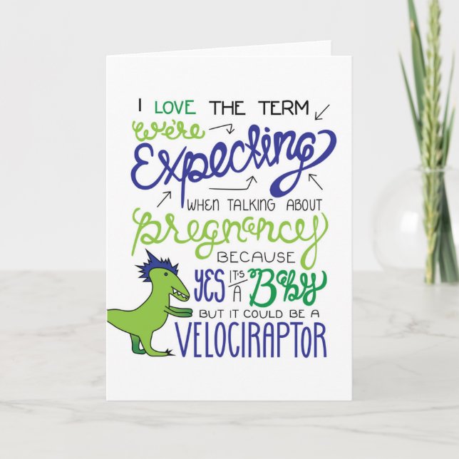 Faire-part On s'attend à un bébé, mais ça pourrait être un... (Devant)