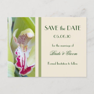 Faire-part Orchidée Enregistrer la carte postale Date