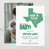 Oreille verte Fabriquée au Texas Photo Baby