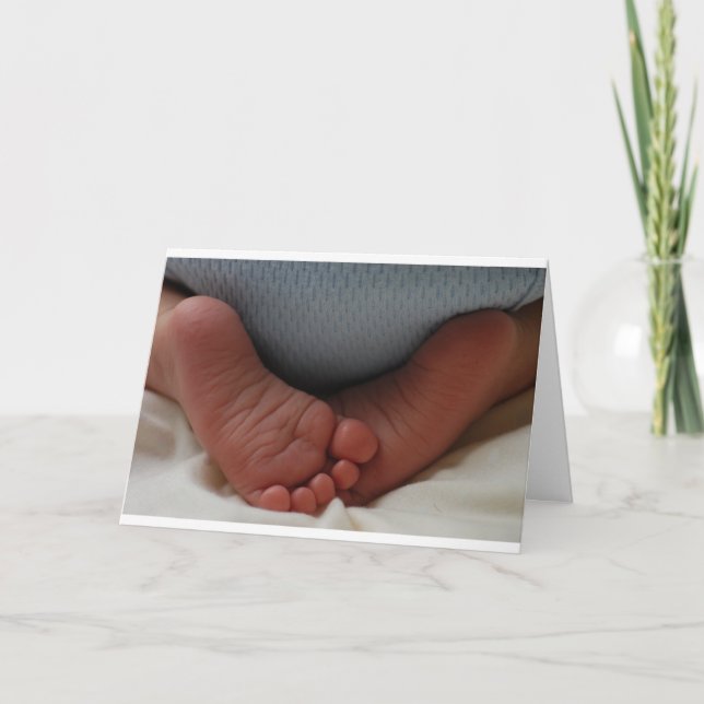 Faire-part Orteils de bébé (Devant)