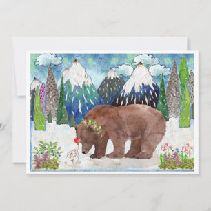 FAIRE-PART OURS ET BUNNY PAR TRISTAN BERLUND