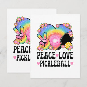 Faire-part Paix Amour Pickleball