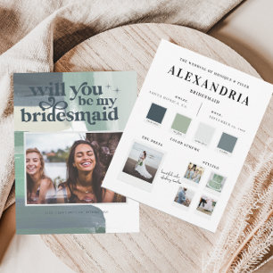 Faire-part Palette de verre océanique balnéaire   Soyez ma se