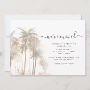 Faire-part Palmiers Nous avons déplacé le changement d'adress