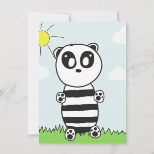 Faire-part Panda Kids