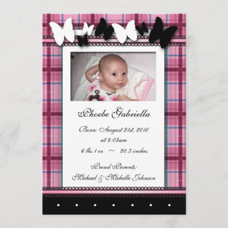 Faire-part Papillons & Annonces De Naissance Plaid