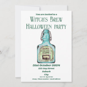 Faire-part Parti d'Halloween Shakespeare Macbeth