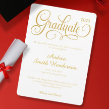 Pas de photo Elegant Typographie Graduation