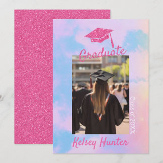 Faire-part Pastel Clouds Graduation Era Lover Parties scintil