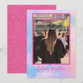 Faire-part Pastel Clouds Graduation Era Lover Parties scintil