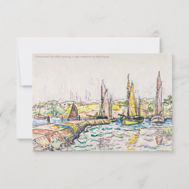 Faire-part Paul Signac-Petit Andely-The River Bank 1920-1929 (Devant)