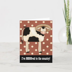 Faire-part Pays Guy Cow Changement d'adresse Maison rurale