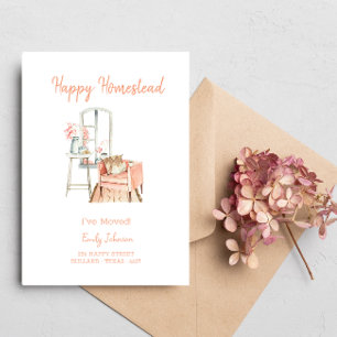 Faire-part Peachy Living Lancement Déménagement