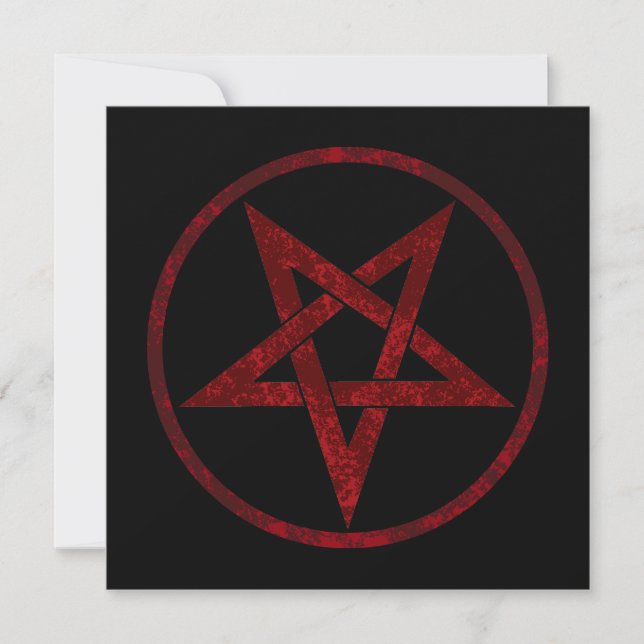 Faire-part Pentagram Red Devil (Devant)