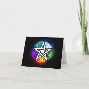 Faire-part pentagramme du Wiccan