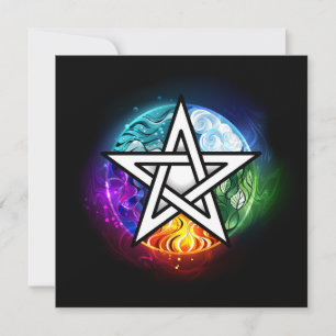 Faire-part pentagramme wiccan