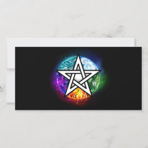 Faire-part pentagramme wiccan
