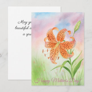 Faire-part Personalized Elegant Tiger Lily