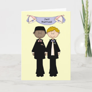 Faire-part Personnalisable Homme Gay Juste Marié Mariage