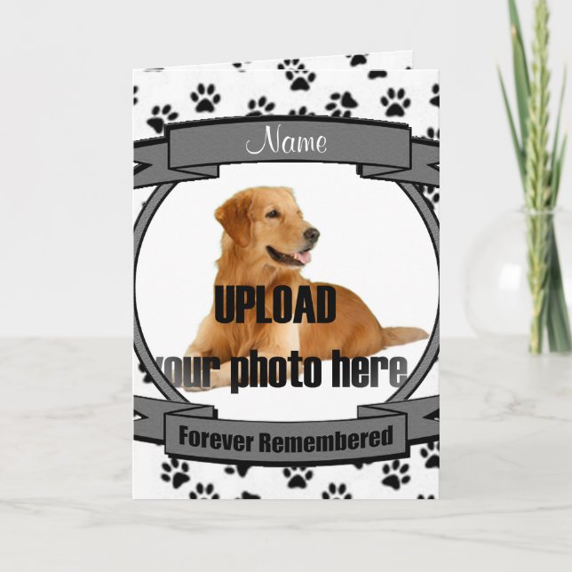 Faire-part personnalisée Pet Memorial (Devant)