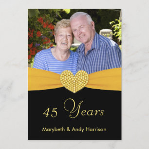 Faire-part personnalisés - 45e Anniversaire - Faus