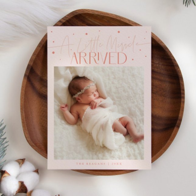 Faire-part Petit Miracle Noël Pêche Photo Naissance  (Créateur téléchargé)