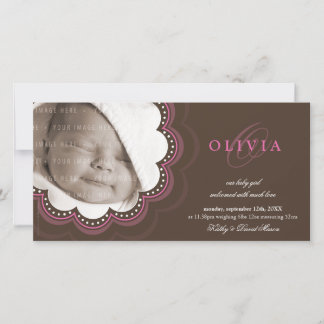 Faire-part PHOTO ANNONCES DE NAISSANCE :: fleur douce 7L