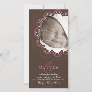 Faire-part PHOTO ANNONCES DE NAISSANCE :: fleur douce 7P