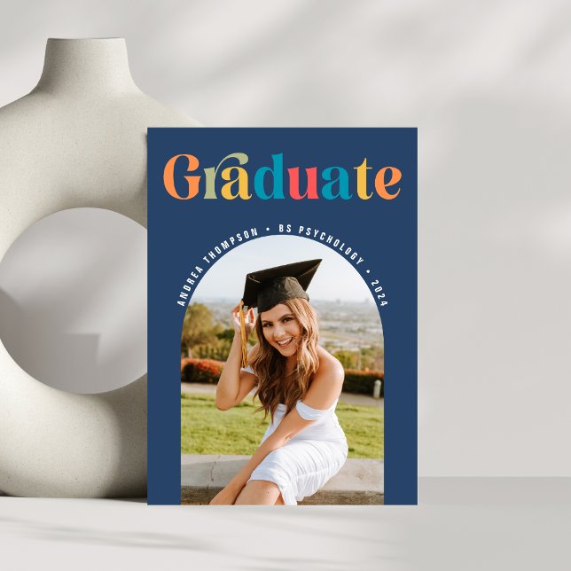 Faire-part Photo Arc colorée rétrograde (Créateur téléchargé)