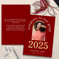 Photo Arc moderne 2025 Grad Gold Maroon Graduation