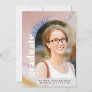 Faire-part Photo Arch moderne 2024 Graduation